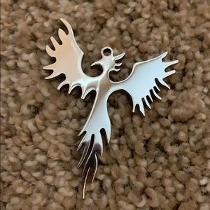 Stainless steel Phoenix charm